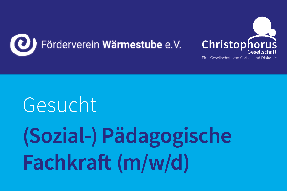 Gesucht Sozial P Dagogische Fachkraft M W D Christophorus